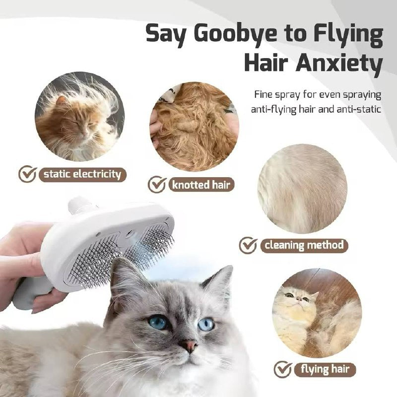 Paws & Claws™Spray Cat Brush for Shedding