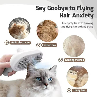 Paws & Claws™Spray Cat Brush for Shedding